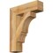 Ekena Millwork Balboa Block Rough Sawn Bracket, Western Red Cedar, 4"W x 16"D x 20"H BKT04X16X20BOA05RWR - alternate 1